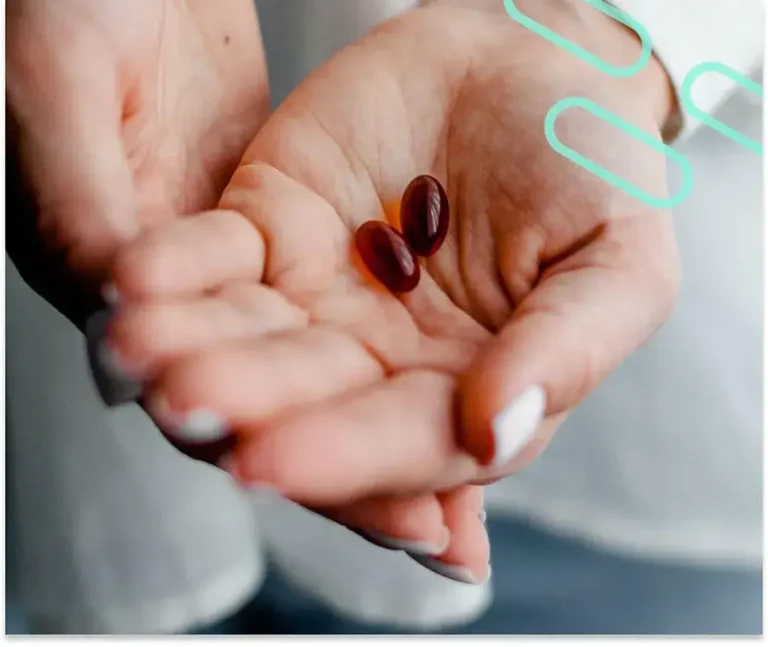 An image of a pharmacist and their patient inspecting an over-the-counter solution together.